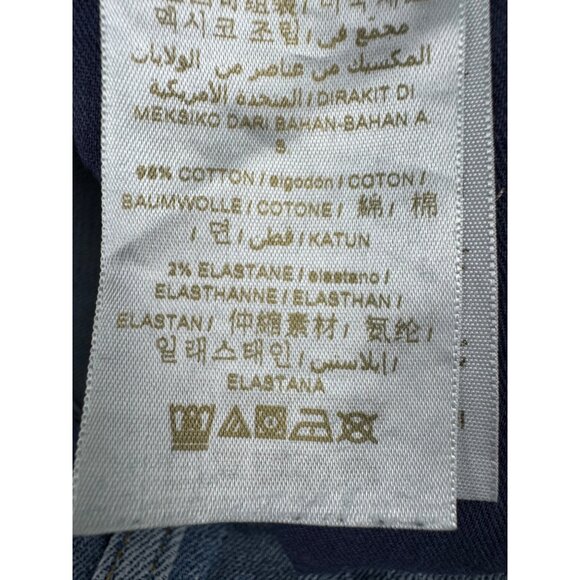 Guess Mens Slim Tapered Jeans Size 31 Y2K Distress Comfort Light Blue Denim - Picture 12 of 16